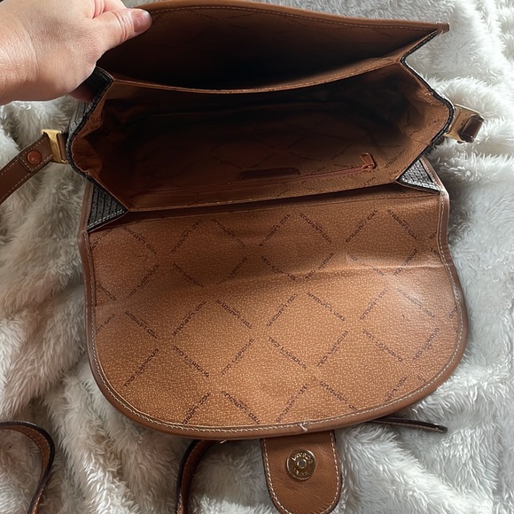 Ted lapidus Paris classic large crossbody bag Designer of Fendi !!! 1970s!!! - Picture 5 of 7